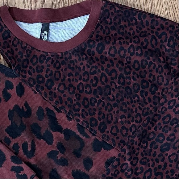 Victoria’s Secret Sport Leopard Print Sweatshirt Size Medium - Picture 4 of 9